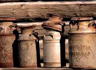 采购产品牛奶壶，壶，奶油，金属，古董，老，历史，旅游目的地