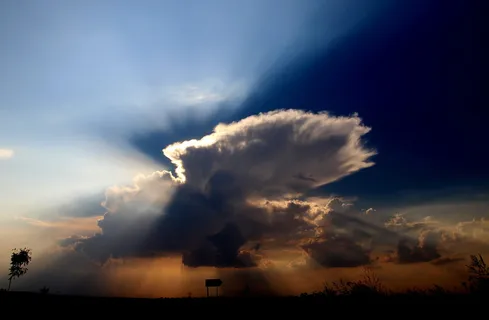 光线，黄昏，云，白色，天空，蓬松，自然，云-天空