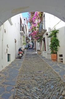 西班牙, Cadaqués, 布拉瓦海岸, Cadaques, salvator dali, 访问, 街道, calle