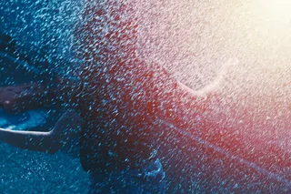 女性，女性，水下，泡泡，大快朵颐，抽象，光，微光