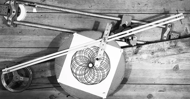 艺术、机械、绘画、自制、圆圈、楼梯、室内、建筑