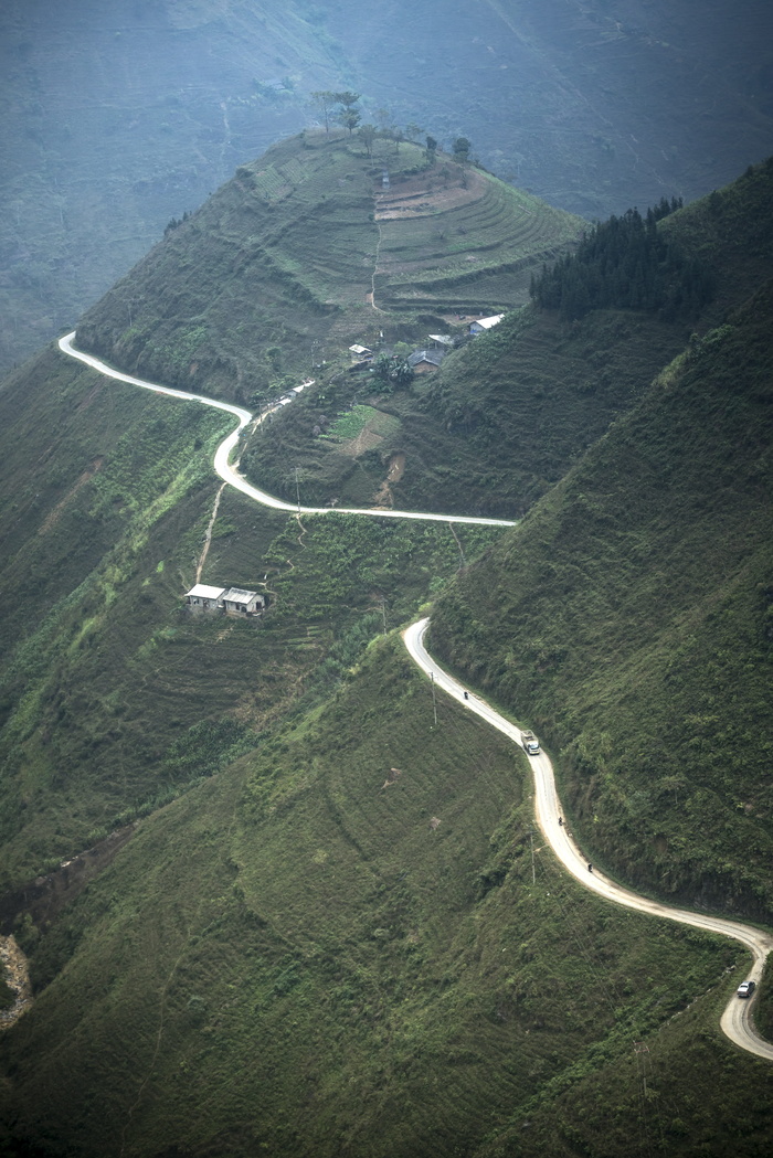 越南，下江，街道，山，省，高山，美丽，风景