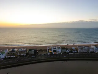 英国、普尔、沙洲、水、天空、大海、日落、大自然