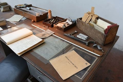 书桌，办公室，生意，工作，写作，桌子，静物画，书