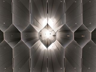 巴西，centro cívico，河马尔。爱马仕, 金属, 图案, 室内, 天花板, 没有人