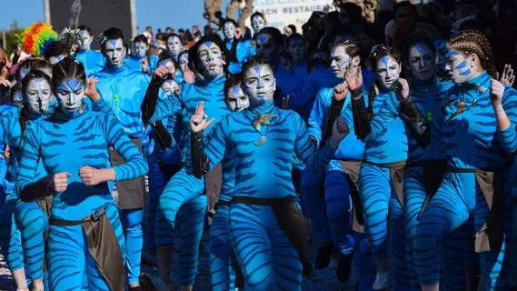 狂欢节，服装，表演，人，团体，人群，团体在一起，乐趣