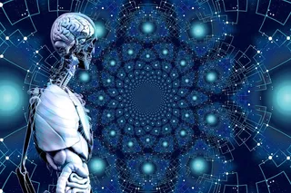 展示、未来、科学、技术、连接、跟踪、电路板、网格