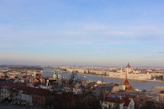 布达佩斯、匈牙利、多瑙河、河流、天际线、天空、蓝色、建筑物