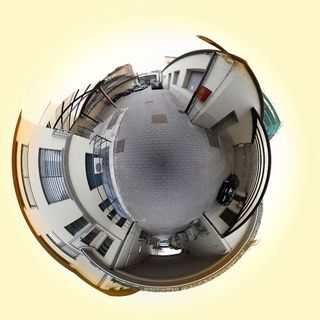 世界, 三百六十, 庭院, 车库, 房子, 圈子, 几何形状, 形状