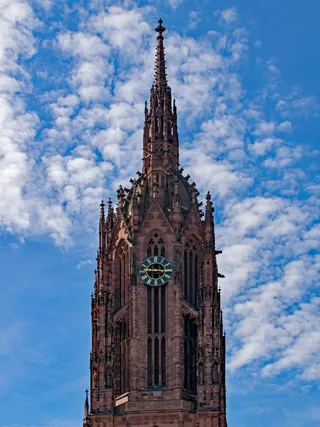 法兰克福大教堂，黑森，法兰克福，德国，多姆，凯撒多姆，老城，建筑