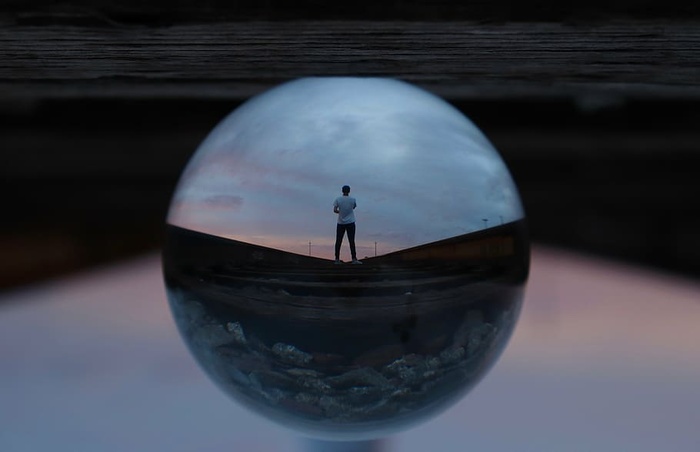 动作，球，球形，模糊，清晰，特写，黑暗，黄昏
