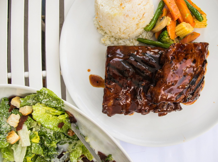 菲律宾，tagaytay，沙拉，午餐，排骨，食物，美食家，饥饿