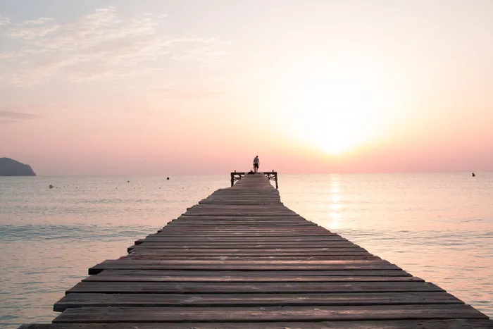 西班牙，阿尔库迪亚，桥，码头，人，人，摄影师，水