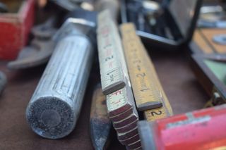 工具，建造，diy，制造，尺子，螺丝刀，工具箱，杂务工