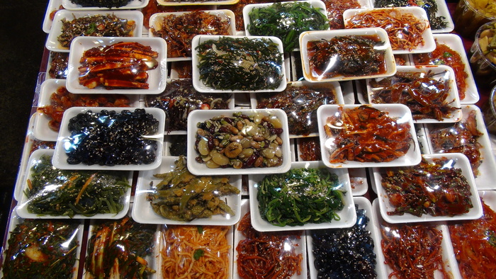 市场，韩国，farbenspiel，食品，食品和饮料，新鲜，高角度观看，即食