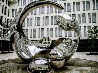 建筑、城市、道路、旅游、城市、分子、慕尼黑、雕塑