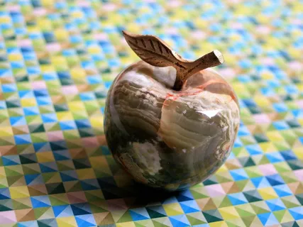 水果，玛瑙，石头，苹果，颜色，特写，模型，自然