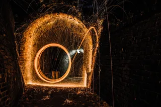 电线, 上, 清洁, 地板, 火, 火花, 元素, 户外