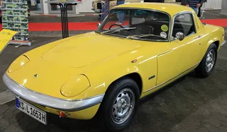 oldtimer、lotus elan、跑车、黄色、历史、交通方式、交通、机动车