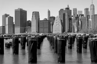 纽约，美国，城市，建筑，城市景观，墙纸，河流，水