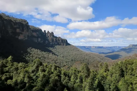 蓝山,新南威尔士州,澳大利亚,山,天空,自然之美,树,云-天空 蓝山,新南威尔士州,澳大利亚,山,天空,自然之美,树,云-天空