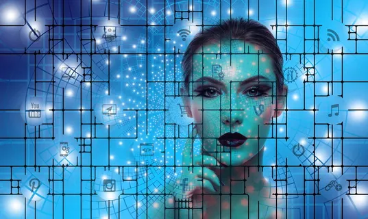 女性、网络、互联网、社交、社交网络、徽标、营销、分析