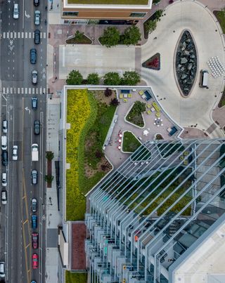 芝加哥，美国，形状，几何学，无人机摄影，无人机，从上面看，高层