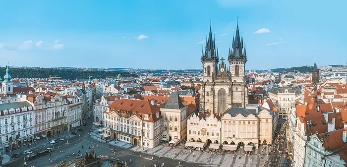 历史名城布拉格的美景