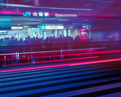 地铁中人的延时摄影