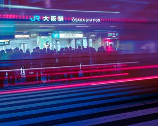 地铁中人的延时摄影