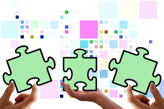 拼图、共享、项目、组合、团队、团队、组合、合作