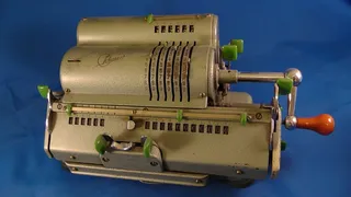 计算器、计数、统计、数学、曲柄、旧相机、收银机、办公室