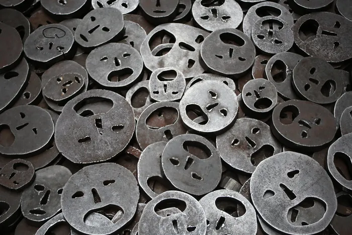 图案，金属，锈蚀，设计，特写，铁，金属，圆形