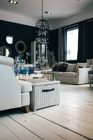 漂亮的复古客厅内饰