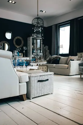 漂亮的复古客厅内饰