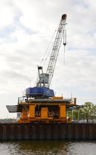 起重机，货物，装卸，装载船，工业，升降机，港口，出口