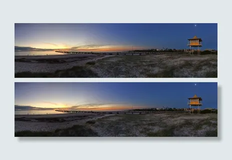 澳大利亚，信号灯，66-67滨海广场，天空，日落，水，海，海滩