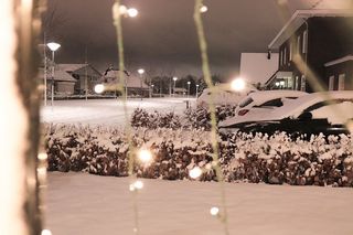 雪，圣诞节，佳能，白色，圣诞灯，奥迪，照明，夜晚