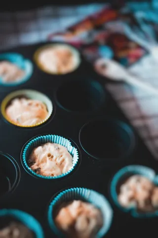 纸杯蛋糕特写照片