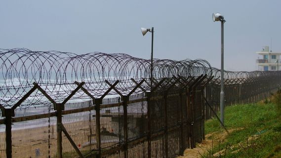 篱笆、铁丝网、带刺铁丝网，分为、统一、港内、庆波滩，这类