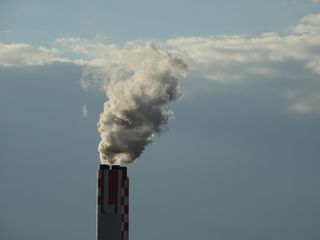 烟囱、烟、天空、云、工业、电厂、壁炉、蒸汽