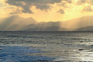 山旁的海洋，海岸，景观，海，海岸，马略卡岛，海岸景观，海，海岸