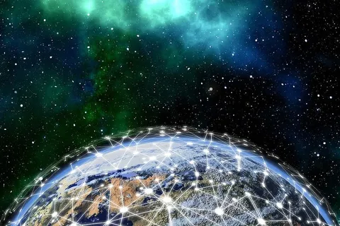 网络、地球、区块链、地球、数字化、通信、全球、连接 网络、地球、区块链、地球、数字化、通信、全球、连接