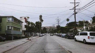 好莱坞，美国，洛杉矶，街道，洛杉矶，棕榈树，洛杉矶，汽车