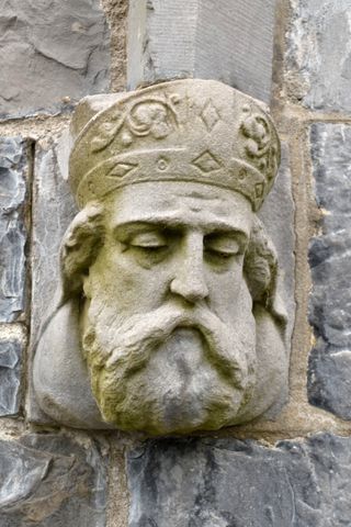 石头，雕塑，雕像，艺术，人物，旧，中世纪，教堂