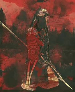 男人战士绘画，士兵，长矛，战争，盔甲，头盔，胜利，武器