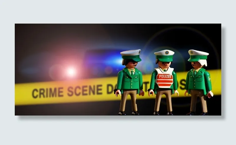 警察玩具，犯罪现场路障胶带，警察，旧的，playmobil，绿色，数字