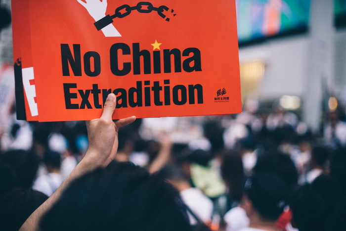 没有中国引渡海报的人