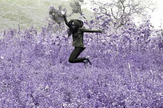 尼日利亚，阿布贾，欢乐，快乐，女人，非洲，快乐，紫色