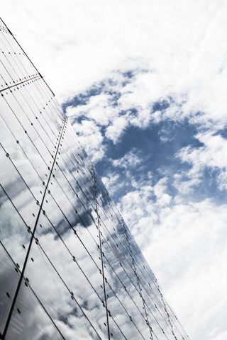 天空, 云, 建设, 三角洲, 黑色, 布什, bw, 海岸